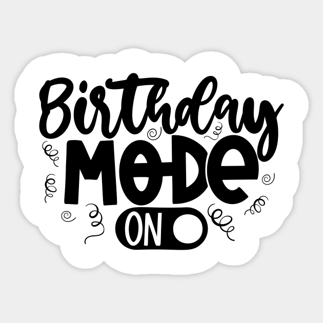 Birthday Mode Sticker by Coral Graphics